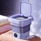 8L Portable Folding Washing Machine Compact Travel Clothes Socks Underwear Cleaner Washer for Home Camping Camping Trips