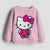 Christmas Kids Sportswear Baby Girls Hello Kitty Clothes Long Sleeve Cartoon Sweatshirt Tops Kuromi Girls Dance Team Hoodie