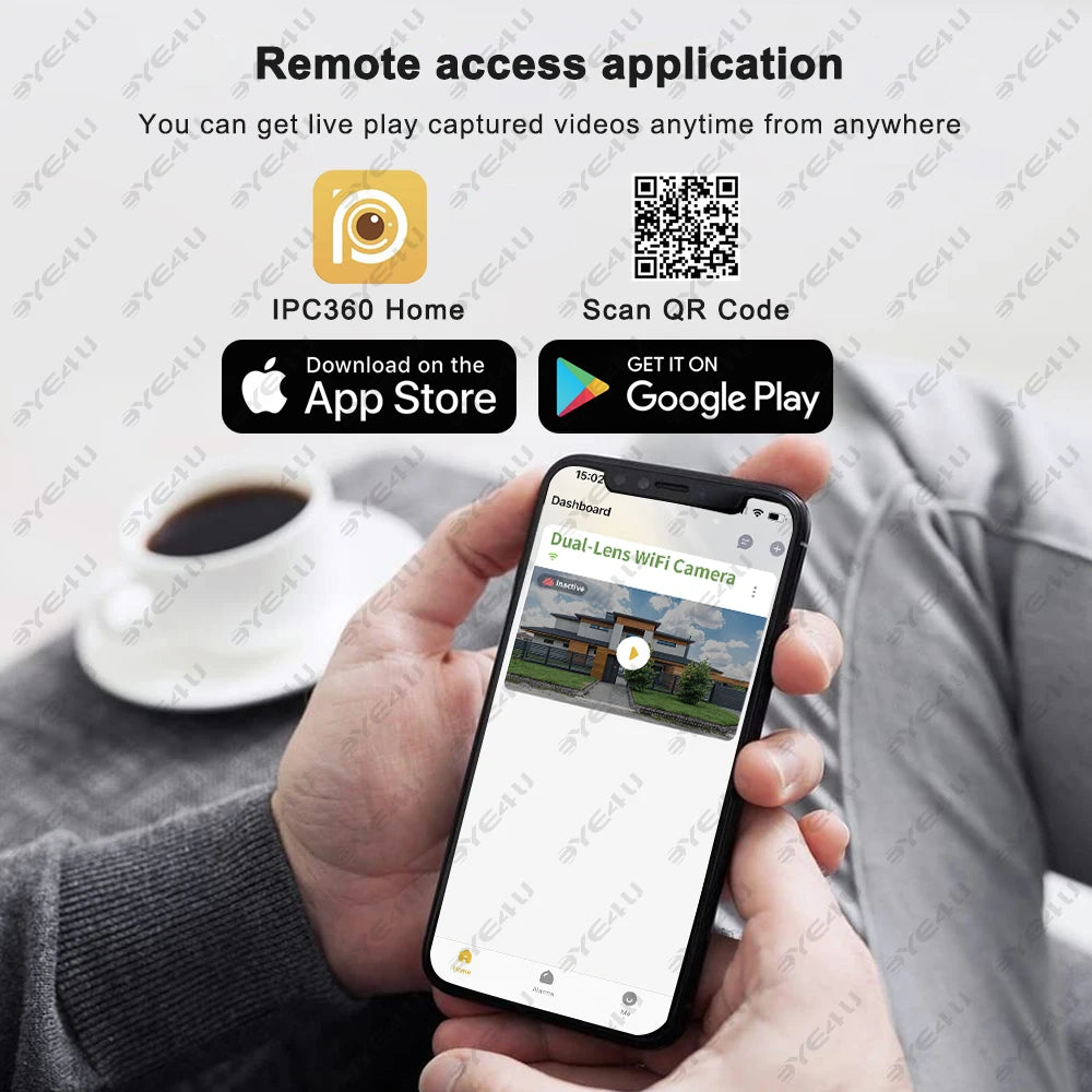 4K Dual Lens Camera Outdoor 10X Zoom PTZ 5K Triple Lens Security Cameras Auto Tracking 8K Four Lens Video Surveillance Webcam