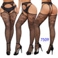 Women Sexy Suspender Stockings Open Crotch Pantyhose Fishnet Tights Hot Fashion Night Party Mesh Net Leggings Garters Hosiery