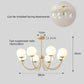 Modern luxury chandeliers E27 Bulb glass ball chandelier minimalism suspension design Living Room kitchen island pendant light