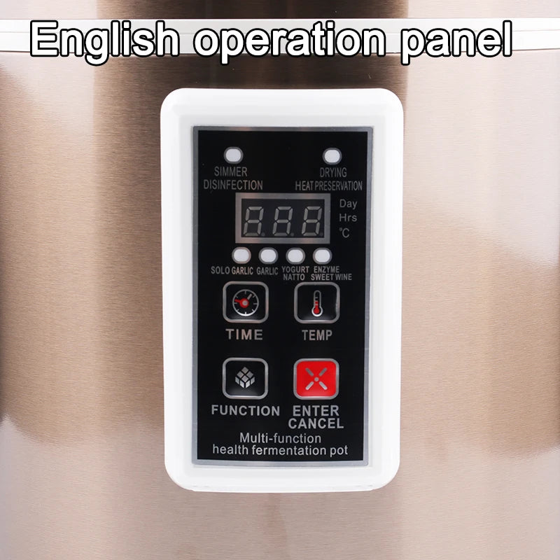 7.5L Black Garlic Fermenter Electric Garlics Smart Fermentation Machine Automatic Zymolysis Enzyme Wine Pot Natto Yogurt Maker