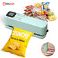 Mini Vacuum Sealer USB Rechargeable Food Packaging Plastic Sealing Machine Wireless Vacuum Sealer Pump With Reusable Zipper Bag