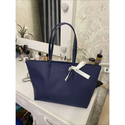 Classic French Fashion Women's Outdoor Large Capacity Lightweight Simple Commuting Big Bag Tote Bag Handbag Large