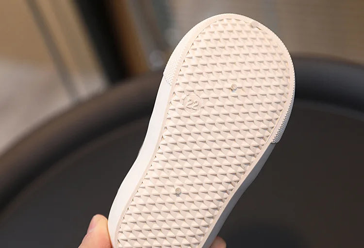 Children's Canvas Shoes Four Seasons Paragraph Boys and Girls Cloth Shoes Soft Non-slip Breathable Not Hot Baby Casual Shoes