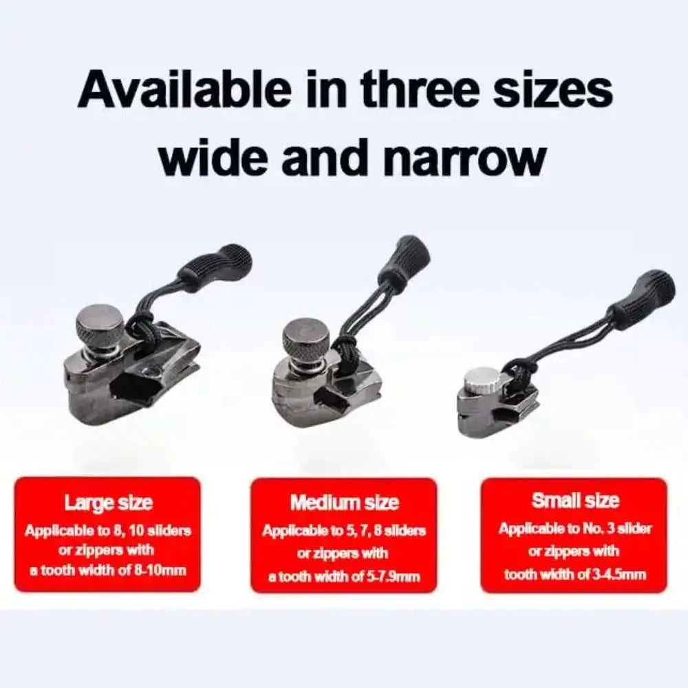 New 3 Different Size Zipper Repair Kit Removable Replacement Bad Buckle Instant Zipper Puller DIY Sewing Tools Zipper Head