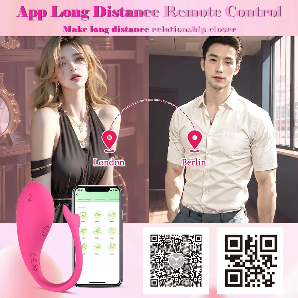 Wireless Bluetooth APP Vibrator Female Remote Control Egg Clitoris Stimulator G Spot Massager Sex Toys for Women Adults Panties
