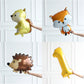 6Pcs Autumn Forest Animals Kids Birthday Party Decoration Squirrel Pine Cone Foil Balloon With 0-9 Number Ball Thanksgiving Gift