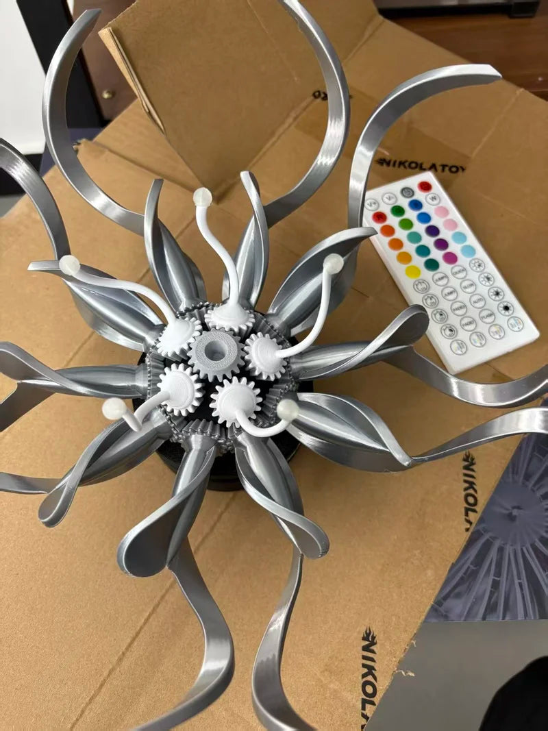 Nikolatoy Saatchi Gallery Modern Aesthetics Visual Art Preserved Flower Desktop Wall-Mounted Mechanical Flower Model Toy