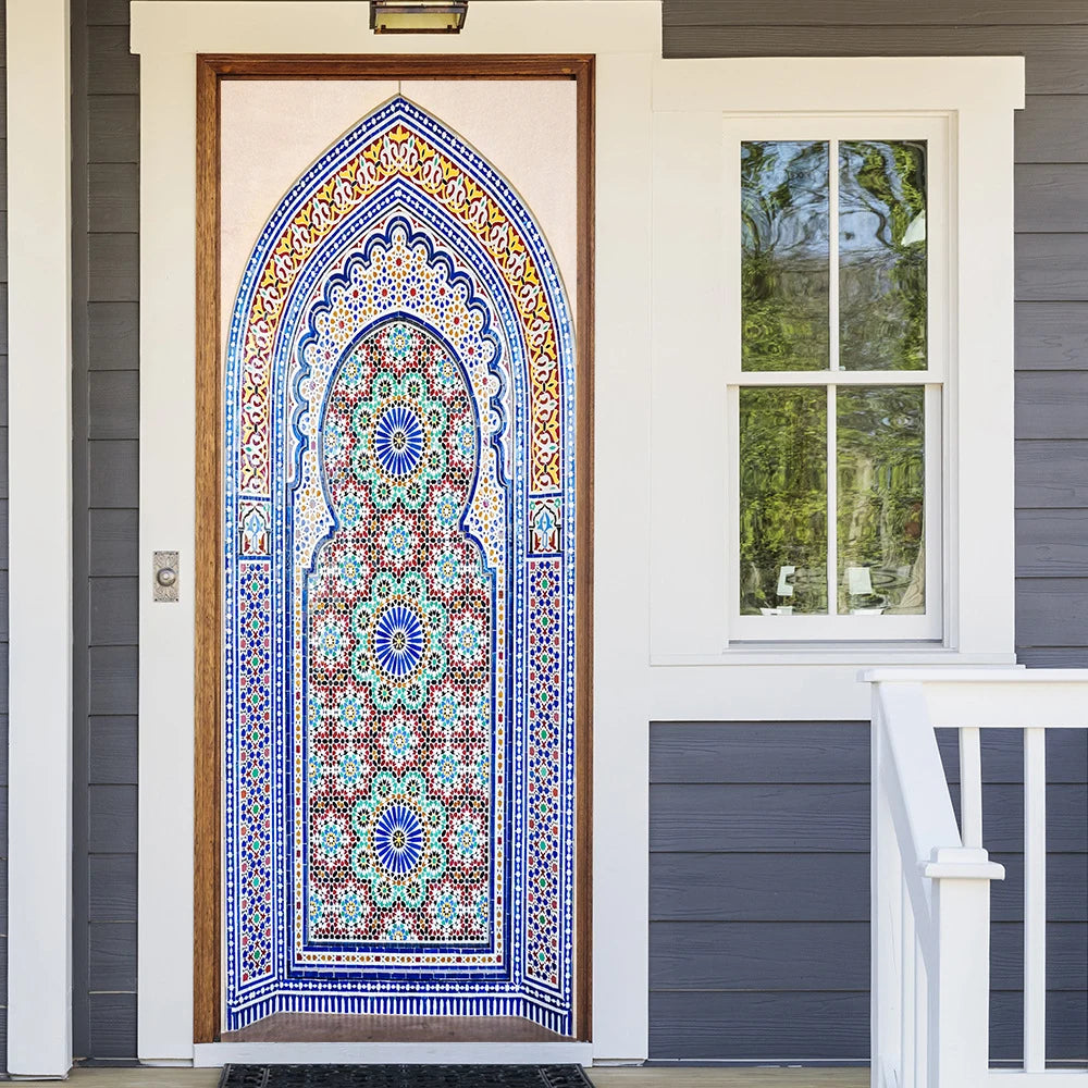 Simulation Of Gilt Leaves DIY Door Stickers Home Decoration Wall Sticker Kitchen Art Mural Peel & Stick Waterpoof PVC Wallpaper