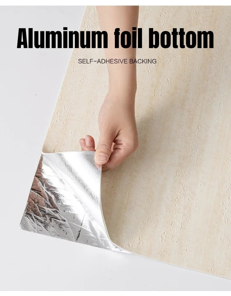 Imitate Travertine Wallpapers 3D Slate Textured Thickening Foam Self Adhesive Wall Stickers Suitable for Smooth and Flat Walls