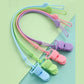 Silicone Pacifier Holder Clip Food-grade BPA Free Baby Pacifier Chain Anti-lost Adjustable Baby Teething Toys Strap Outdoor