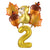 6Pcs Autumn Forest Animals Kids Birthday Party Decoration Squirrel Pine Cone Foil Balloon With 0-9 Number Ball Thanksgiving Gift
