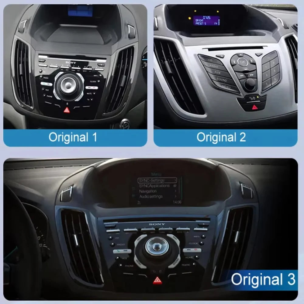For Ford C-MAX Kuga 2 Escape 3 2012 - 2019 Android 15 Car Radio Multimedia Video Player Navigation Carplay Auto BT 2DIN DVD 5G