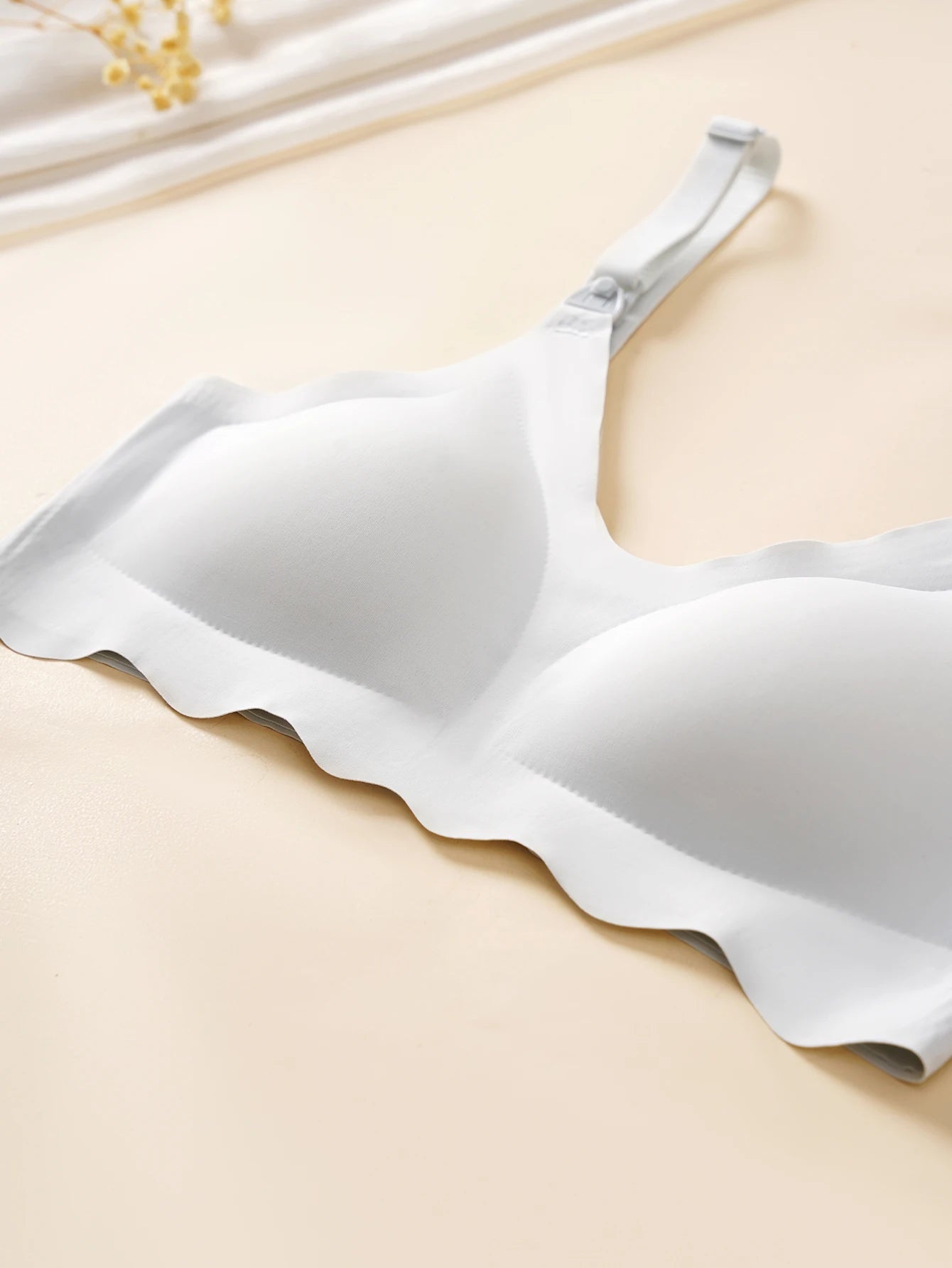 2pcs Pregnant Women'S New Comfortable And Breathable Ultra-Thin Nursing Bra, Detachable And Skin Friendly Nursing Text