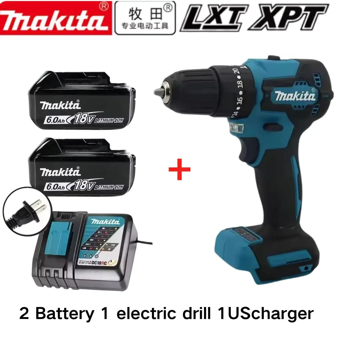 100%Original Makita DDF487 Cordless Driver Drill Brushless Electric Impact Screwdriver Rechargeable Power Tool 18V With battery