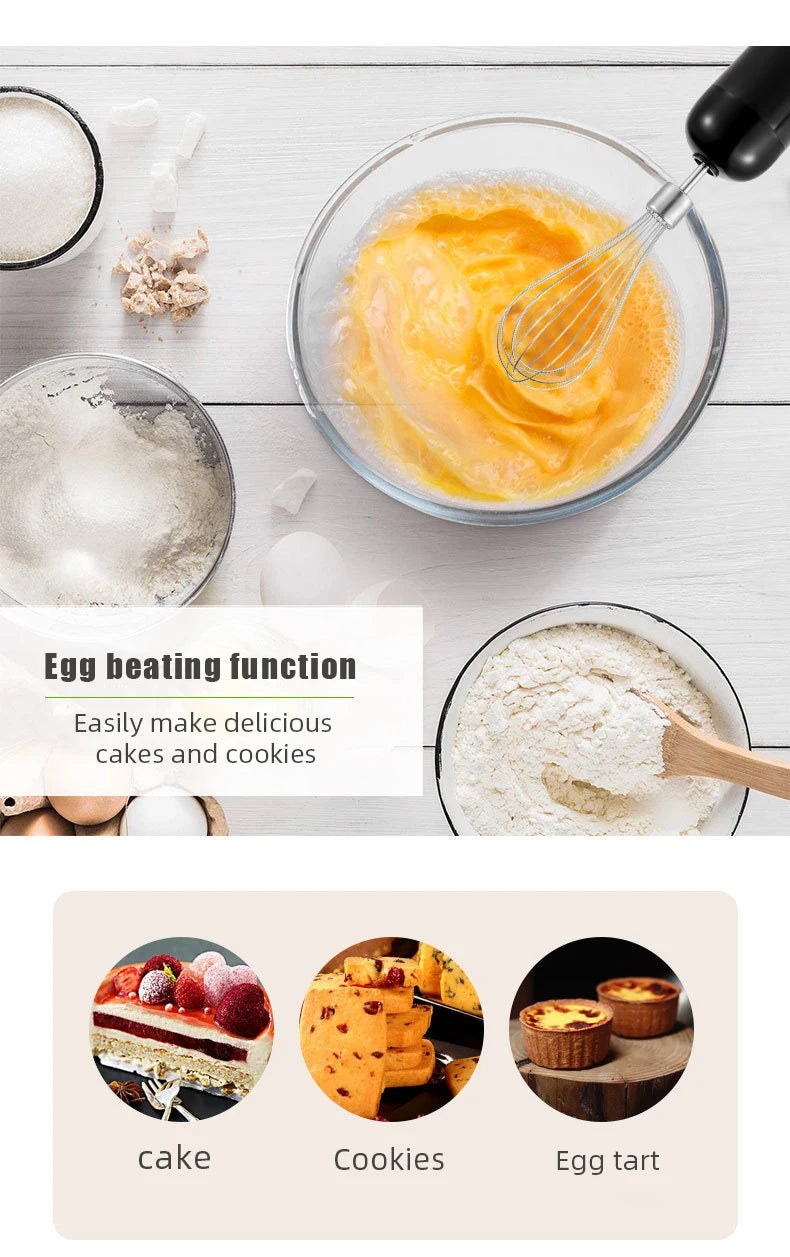 4 in 1 1000W Electric Hand Blender,stainless steel blade hand blender, meat and vegetable immersion, egg juicer set