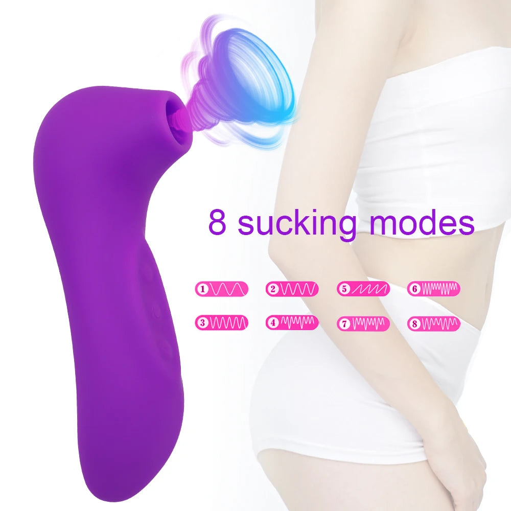 Powerful Suction Cup Clitoral Sucking Vibrator for Women Female Clitoral Nipple Oral Vacuum Stimulator Massager Adult Products