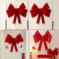 New 30/50/75cm Christmas Giant Bow Large Handmade Bow Knot Kit Party Background Multi-scene Christmas DIY Decor Festivity Decor