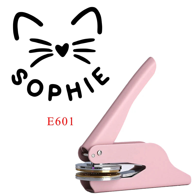 Custom Embosser Stamp LOGO DIY Personalized Book Embosser Seals for Letter Head Wedding Envelope Graduation Christmas Decoration