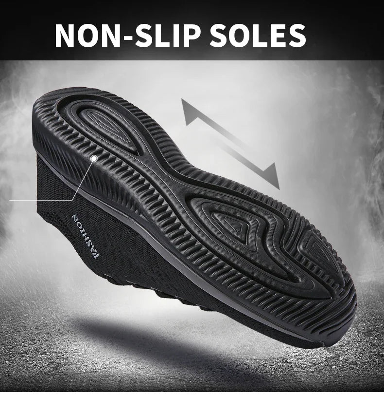 Men Running Walking Knit Shoes Fashion Casual Sneakers Breathable Sport Athletic Men Sneakers Casual Shoes Big Size 36-48