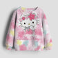 Christmas Kids Sportswear Baby Girls Hello Kitty Clothes Long Sleeve Cartoon Sweatshirt Tops Kuromi Girls Dance Team Hoodie