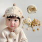 Cartoon Baby Plush Hat Winter Polar Fleece Infant Ear Protection Cap Cute Shark Kids Earflap Hats Boy Girl Warm Beanies