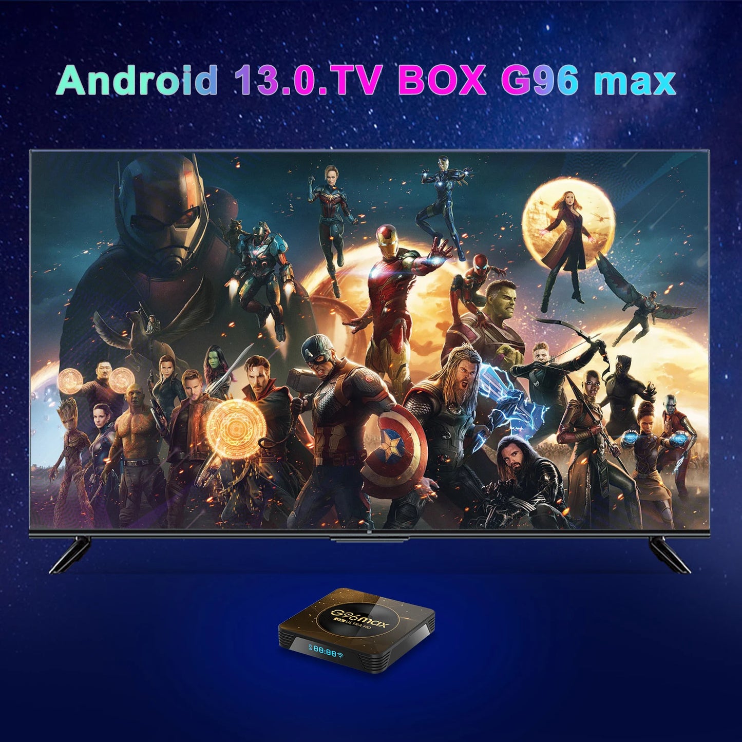 Android 13 8K Ultra HD Smart TV Box Wifi6 Fast Stable Transmission Media Player 4GB64GB Large Memory Netflix Youtube ATV MAXA13