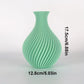 3D Printed Art Vase with Retro Textured Design - High-Quality Plastic, Durable and Resistant