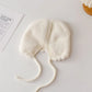 Winter Baby Plush Ear Protection Hat Cute Cherry Toddler Headgear Bonnet Thick Warm Kids Earmuffs Cap 8-36Month Children Beanies