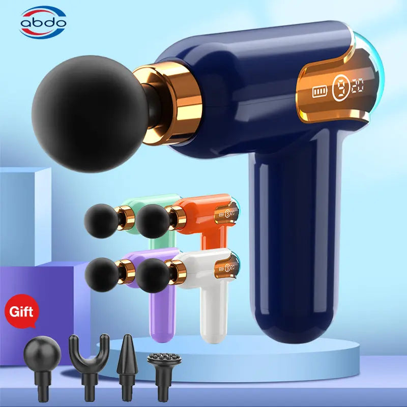 LCD Display Massage Gun Portable Electric Massager For Body Neck Shoulder Leg Deep Tissue Muscle Sport Relaxation Pain Relief