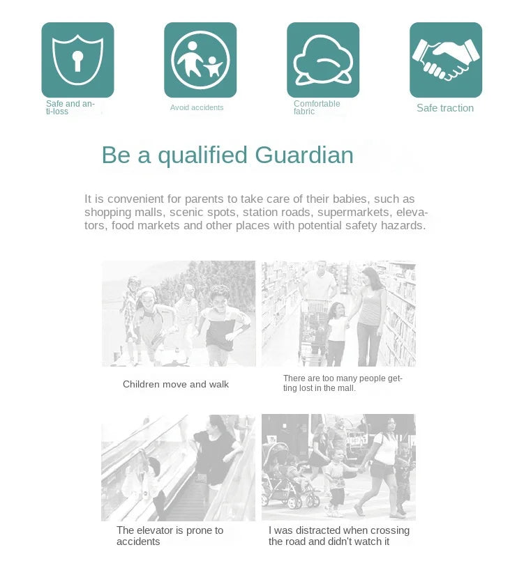 Lock Key for Infants Young Children Anti Loss Traction Rope for Anti Loss Bracelet for Children and Baby Safety Belt