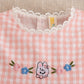 Sweet White Lace Baby Girl Dress, Summer New Cute Little Plaid Rabbit Children'S Clothing (9 Months -4 Years Old)