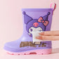 Sanrio Children's Rain Boots Cute Kuromi Melody Pachocco Non-slip Rain Shoes For Boys And Girls Waterproof Shoes Summer Summer