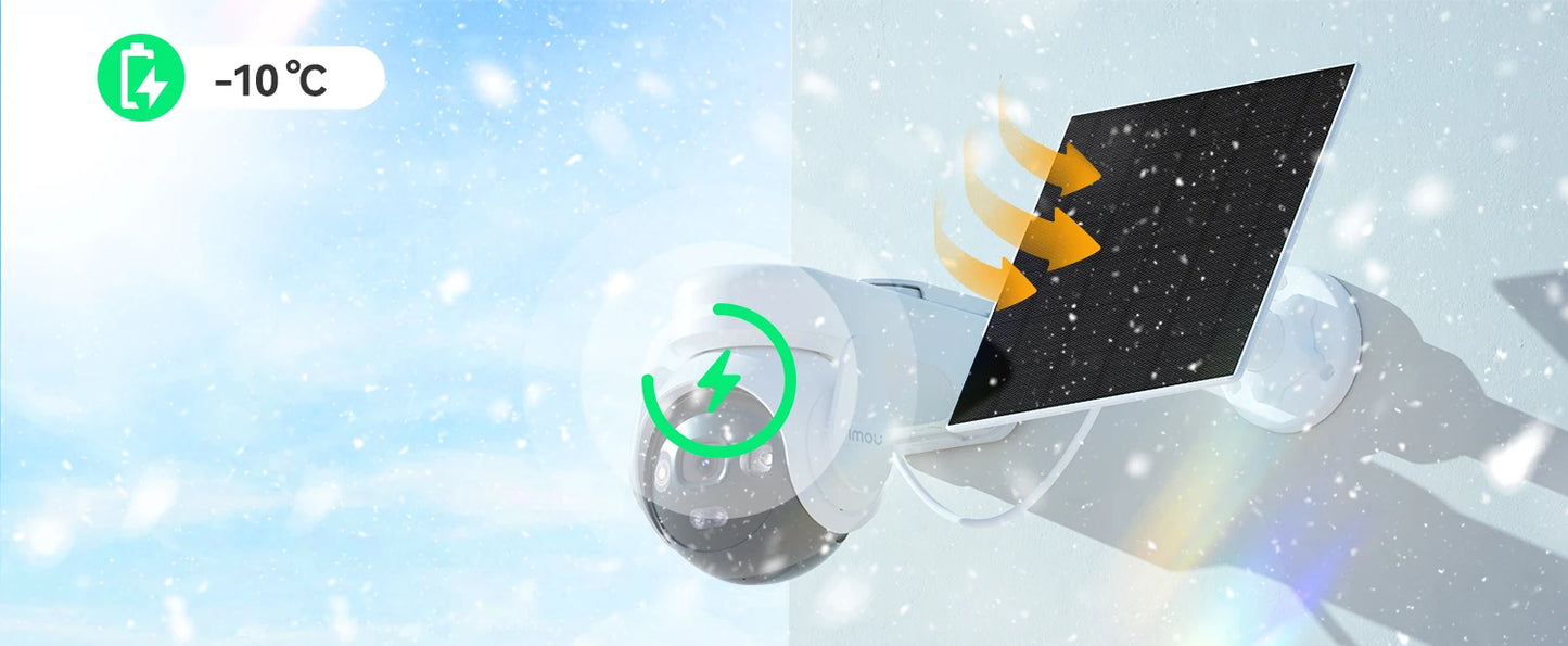 IMOU AOV PT Pro 5MP With Solar Panel 360° PTZ Outdoor Security Camera 4G LTE Wifi Aurora Color Night Vision Auto Track IP Camera