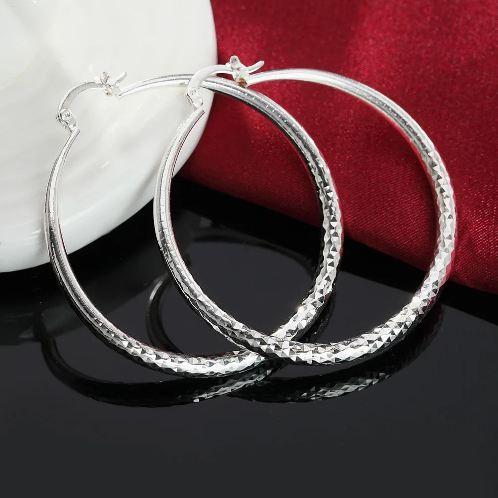 Charms 3CM circle hoop Earrings for Women fashion Pretty wedding party Jewelry Holiday gifts