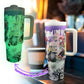 Glow in the Dark Halloween Travel Mug,Insulated Stainless Steel Halloween Coffee Tumbler, Spooky Cups for Adults, Festive Glow i