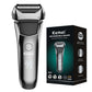 Original Kemei Wet Dry Waterproof LCD Display Electric Shaver Beard Electric Razor For Men Facial Shaving Machine Rechargeable