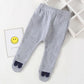 0-18M Baby Girl Pant with Footies Heart Trousers Newborn Infant PP Pant Toddler Girl Clothes Elastic Waist Kid Legging A1119