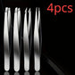 Ouriner Eyebrow Tweezers Set 4 Pcs Stainless Steel Eyebrow Forceps Professional Beauty Tool Set For Facial Hair Inward Growing