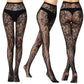 Sexy Mesh Stockings Print Patterns Flower Heart Skull Nylon Push Up  Slim Women Fishnet Tights Y2k Party Club Gothic Pantyhose