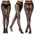 Sexy Mesh Stockings Print Patterns Flower Heart Skull Nylon Push Up  Slim Women Fishnet Tights Y2k Party Club Gothic Pantyhose