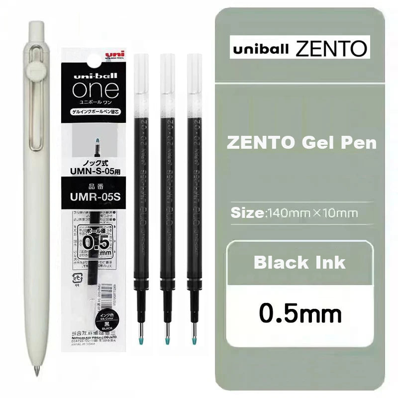 Japan Uni/Mitsubishi Uniball ZENTO series Gel Pen,Small Core 2nd 0.38/0.5mm Business Office Signing stylo back to school station