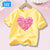 Girls' Fashion Cotton T-shirts with Cherry Fruit Pattern Short Sleeve Girls' Cute Summer Tee Shirts 3-14 Years YT01