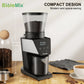 BioloMix Automatic Burr Mill Electric Coffee Grinder, featuring 30 gears for grinding espresso and American coffee, With Magneti