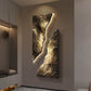 Light Luxury Entrance Decoration Mural Light Abstract Sandstone Texture Hanging Painting Atmospheric 2025 New High-End Corridor