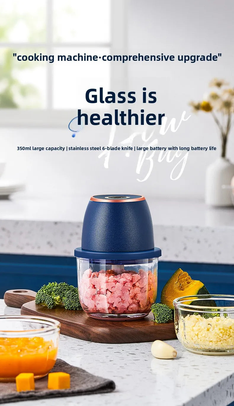 350ML Electric Meat Grinders Food Crusher Garlic masher USB Multifunctional Vegetable Slicer Processor Chopper Kitchen Blenders