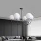 Modern luxury chandeliers E27 Bulb glass ball chandelier minimalism suspension design Living Room kitchen island pendant light