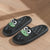 Summer Beach Slides Bathroom Anti Slip Slipper Non-Slip Home Flip Flops Cartoon Frog Soft Sandals