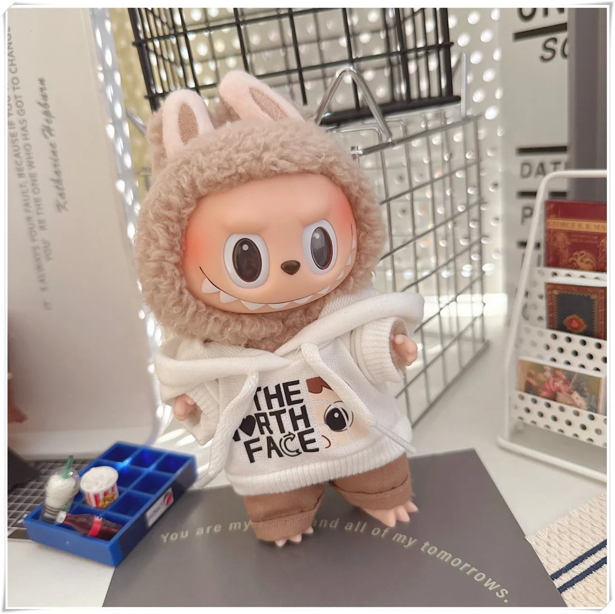 Doll Clothing Fashion Hoodie and Pants Set Korean